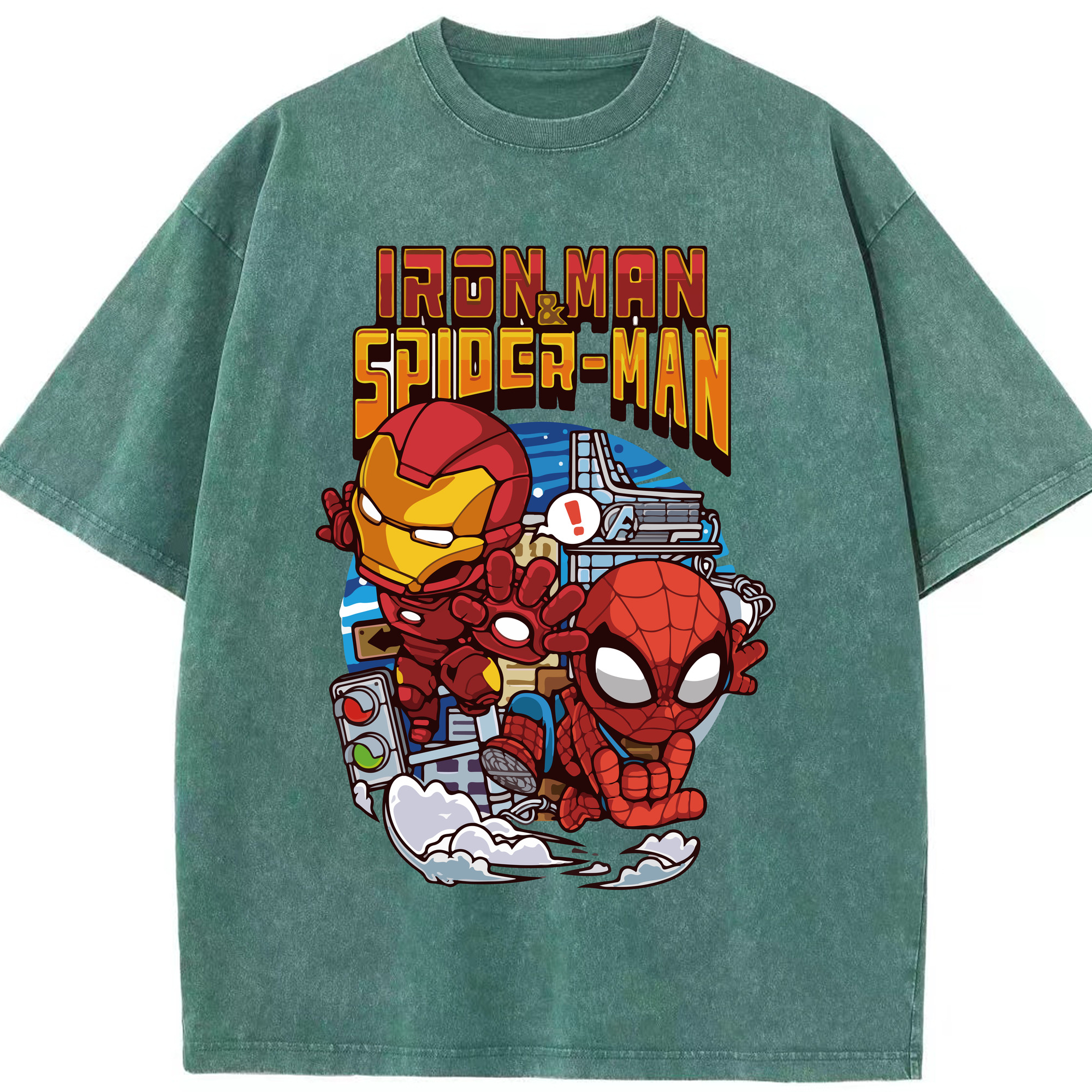 （画像用） アベンジャーズ The Avengers 綿100% ヴィンテージ風 半袖Tシャツ（フロントプリント）